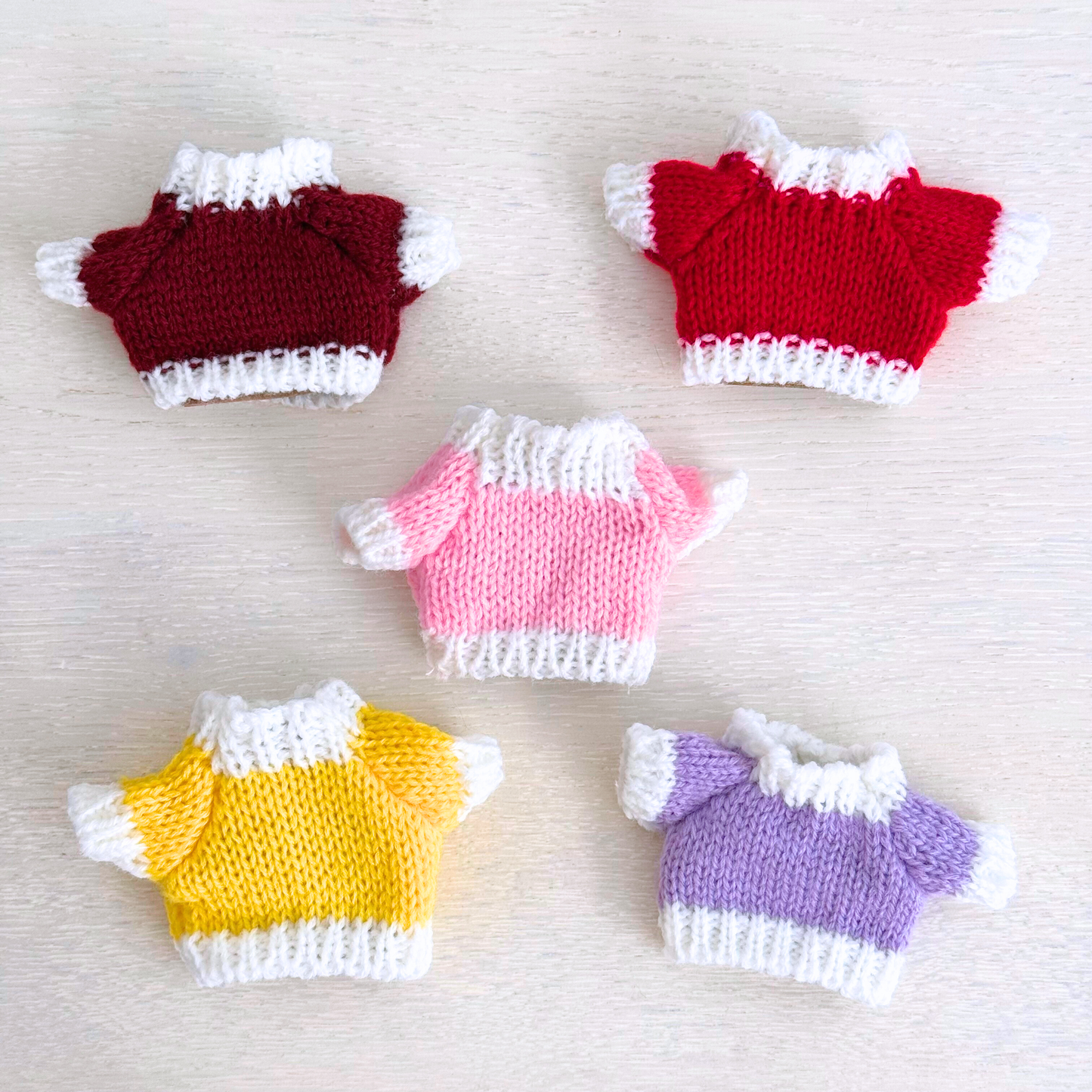 Solid Color Knitted Sweater (Warm Tone)