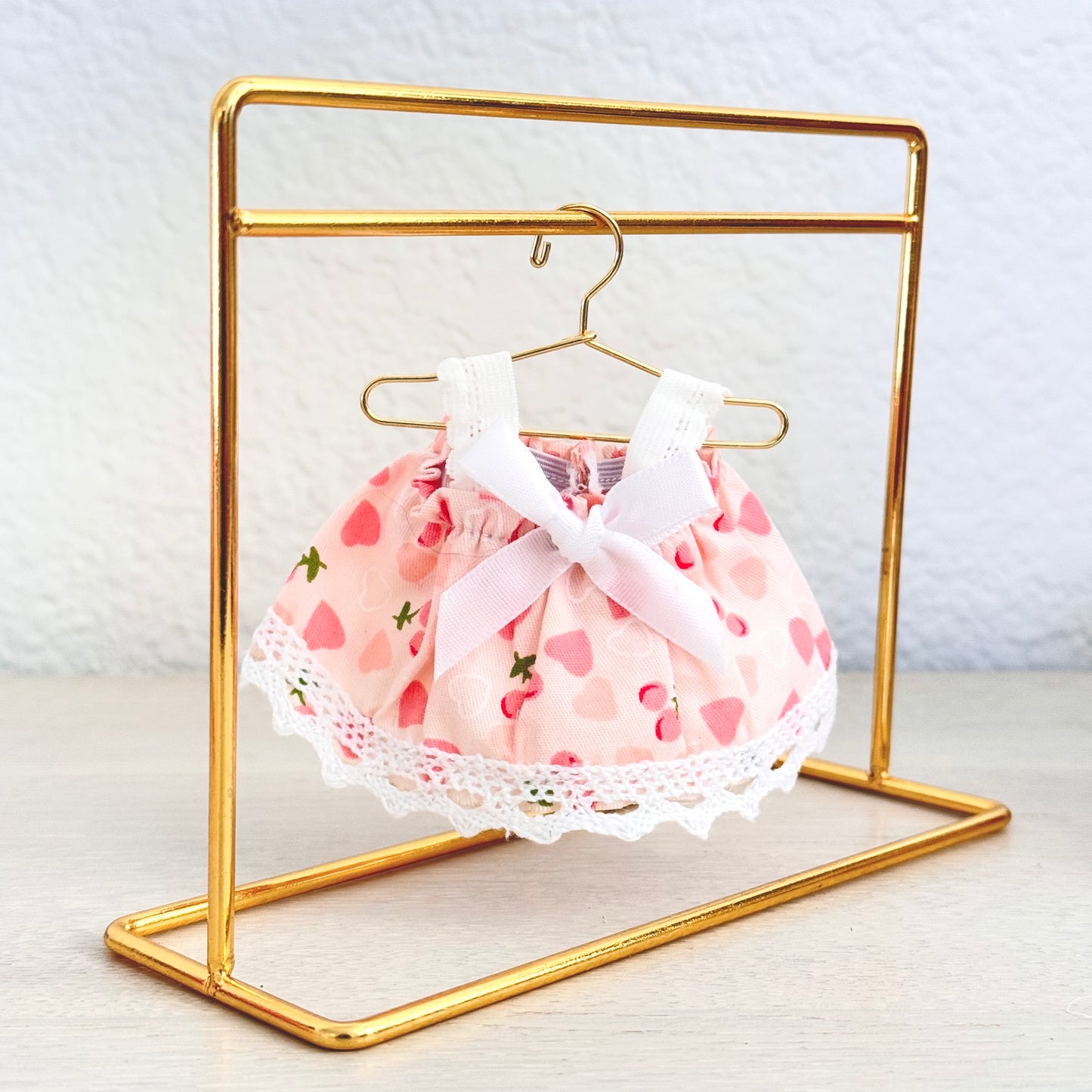 Patterned Mini Dress w Big Ribbon